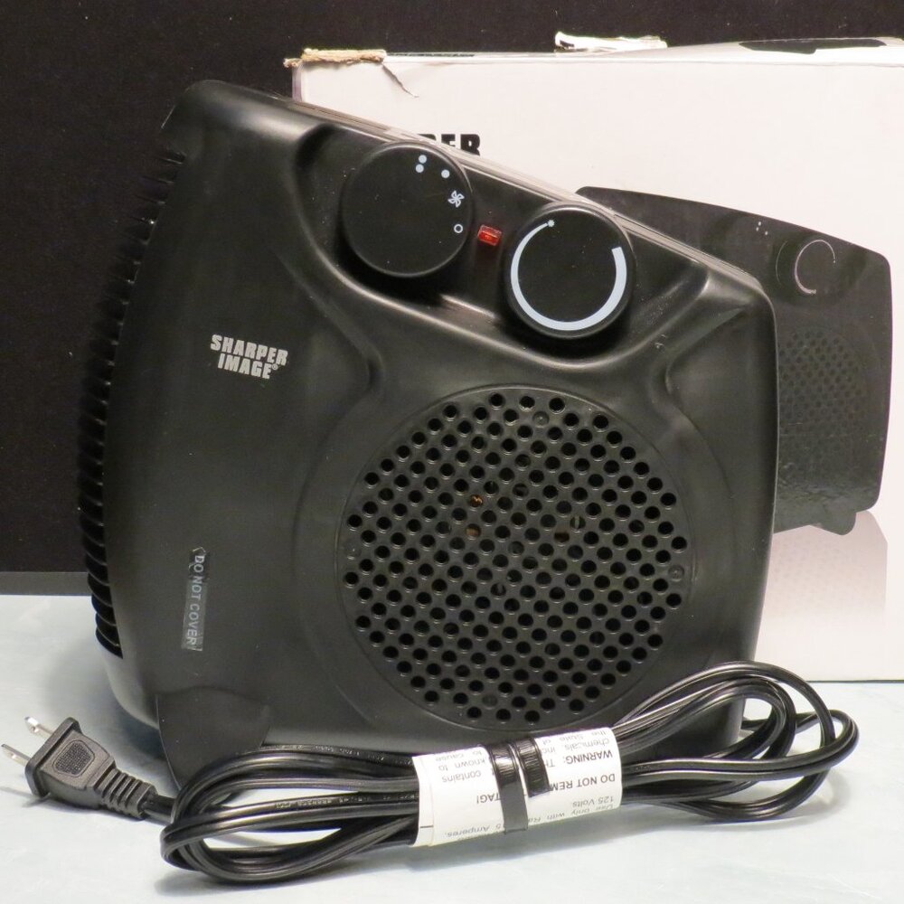 Sharper Image TSI-TT201-BLK Table Top Adjustable Black Heater Stand Up